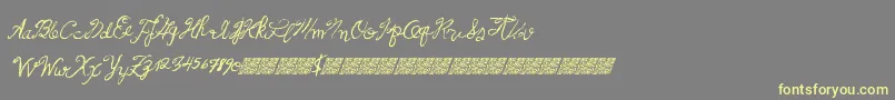 Frenchpirates Font – Yellow Fonts on Gray Background