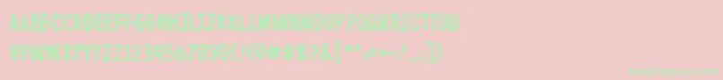 Protestpaint Font – Green Fonts on Pink Background