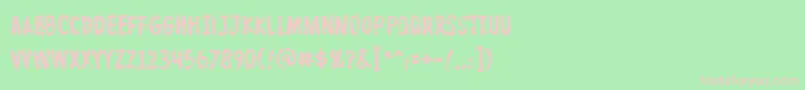 Protestpaint Font – Pink Fonts on Green Background