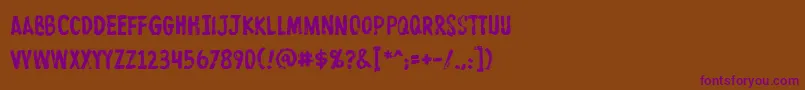 Protestpaint Font – Purple Fonts on Brown Background