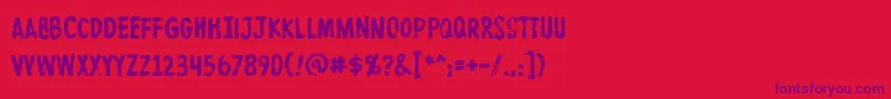 Protestpaint Font – Purple Fonts on Red Background