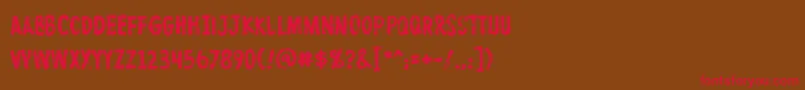 Protestpaint Font – Red Fonts on Brown Background