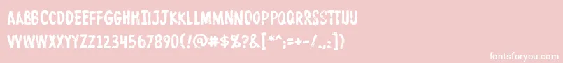 Protestpaint Font – White Fonts on Pink Background