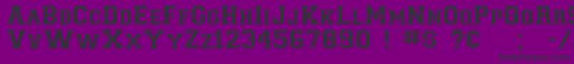 CollegiateNorm Font – Black Fonts on Purple Background