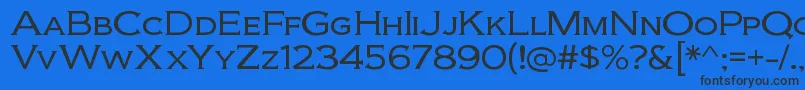 BiondiltRegular Font – Black Fonts on Blue Background