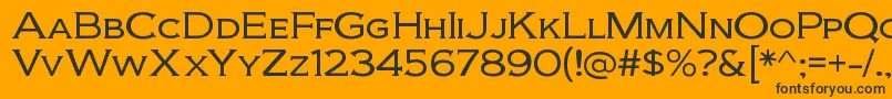 BiondiltRegular Font – Black Fonts on Orange Background