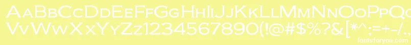 BiondiltRegular Font – White Fonts on Yellow Background