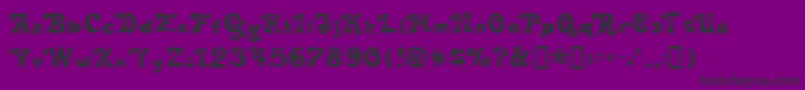 DeltaHeyMaxNine-Schriftart – Schwarze Schriften auf violettem Hintergrund