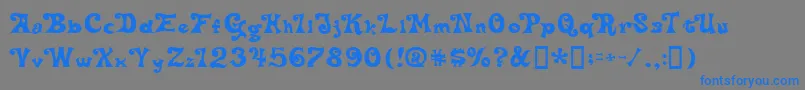 Weitere Informationen zur DeltaHeyMaxNine-Schriftart DeltaHeyMaxNine-Schriftart – Blaue Schriften auf grauem Hintergrund