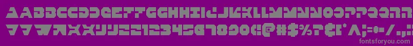 Triggermancond Font – Gray Fonts on Purple Background