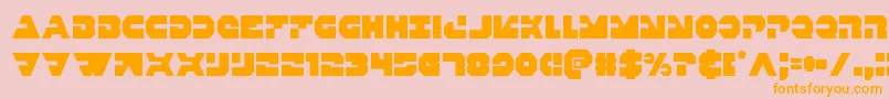 Triggermancond Font – Orange Fonts on Pink Background