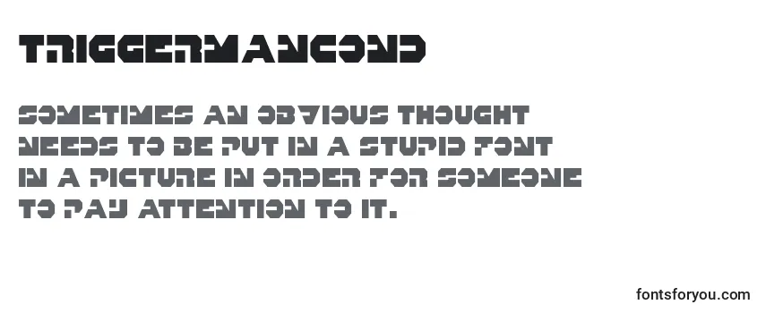 Шрифт Triggermancond