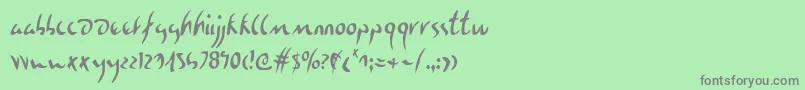 Weitere Informationen zur Eagleclawc-Schriftart Eagleclawc-Schriftart – Graue Schriften auf grünem Hintergrund