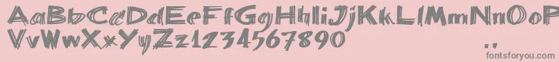 Bbartrial Font – Gray Fonts on Pink Background