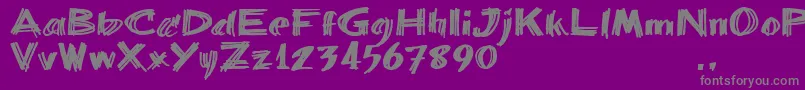 Bbartrial Font – Gray Fonts on Purple Background