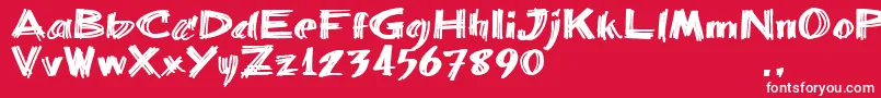 Bbartrial Font – White Fonts on Red Background