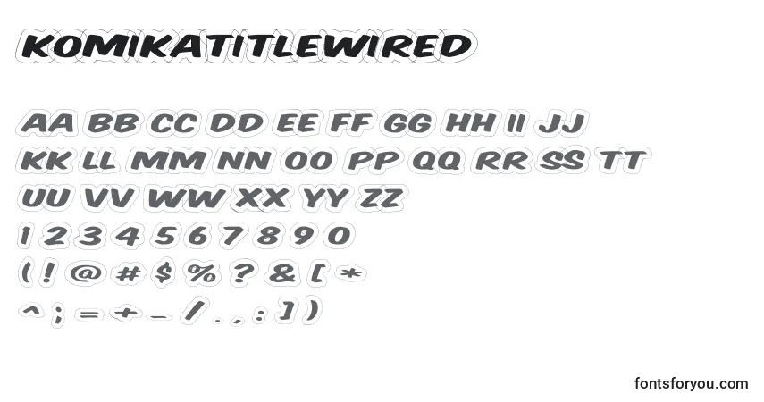 KomikaTitleWired Font – alphabet, numbers, special characters