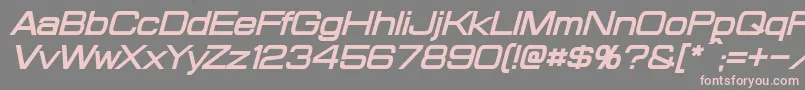 ProbertBoldItalic Font – Pink Fonts on Gray Background