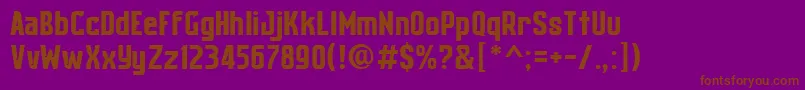 Cubadak Font – Brown Fonts on Purple Background