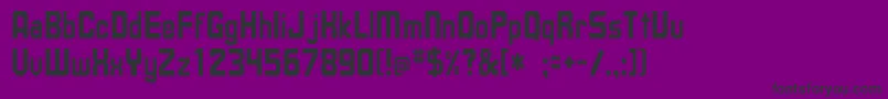 Шрифт UpsilonTh – чёрные шрифты на фиолетовом фоне