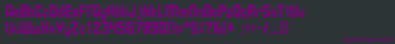 フォントUpsilonTh – 黒い背景に紫のフォント