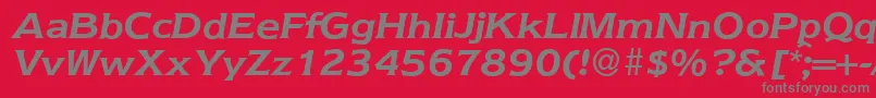 Nebraska ffy Font – Gray Fonts on Red Background