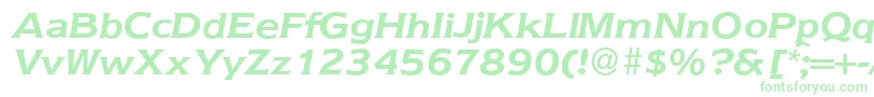 Nebraska ffy Font – Green Fonts on White Background