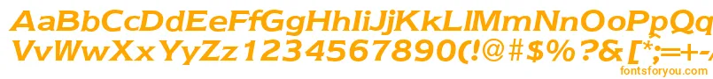 Nebraska ffy Font – Orange Fonts on White Background
