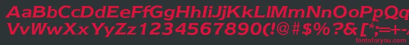 Nebraska ffy Font – Red Fonts on Black Background