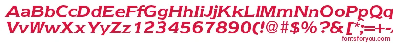 Nebraska ffy Font – Red Fonts on White Background