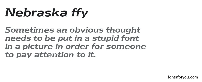 Nebraska ffy Font