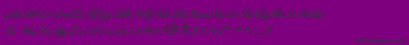 BallantinesrandomXboldRegular Font – Black Fonts on Purple Background