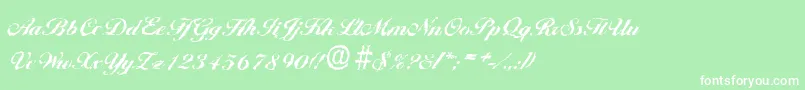 BallantinesrandomXboldRegular Font – White Fonts on Green Background