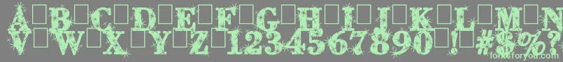 CityOfLight Font – Green Fonts on Gray Background