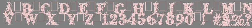 Weitere Informationen zur CityOfLight-Schriftart CityOfLight-Schriftart – Rosa Schriften auf grauem Hintergrund