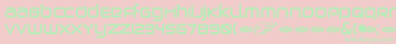 BirdmanBold Font – Green Fonts on Pink Background