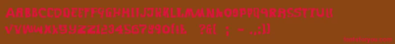 Piratesblackbeard Font – Red Fonts on Brown Background