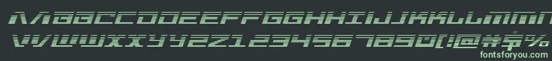 Warmachinegrad Font – Green Fonts on Black Background