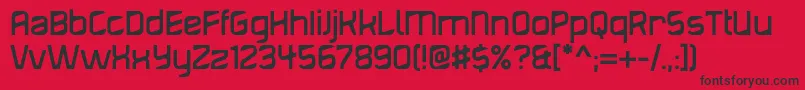 Diagond Font – Black Fonts on Red Background
