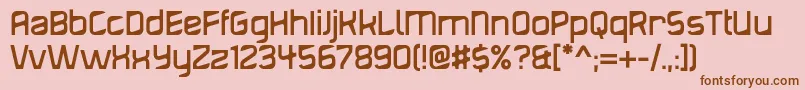 Diagond-fontti – ruskeat fontit vaaleanpunaisella taustalla