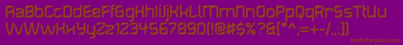 Diagond-Schriftart – Braune Schriften auf violettem Hintergrund