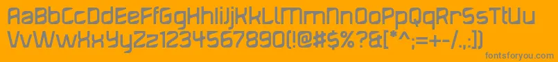 Diagond Font – Gray Fonts on Orange Background