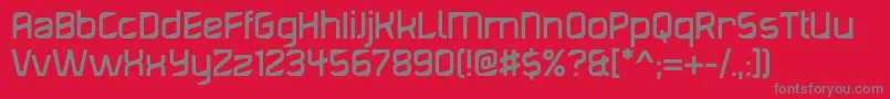 Fonte Diagond – fontes cinzas em um fundo vermelho