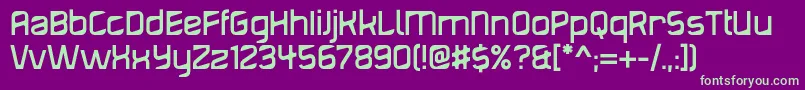 Diagond Font – Green Fonts on Purple Background