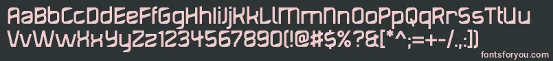 Diagond Font – Pink Fonts on Black Background