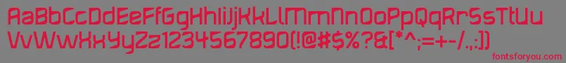 Diagond Font – Red Fonts on Gray Background