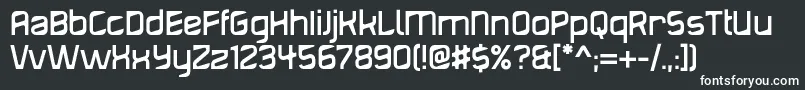フォントDiagond – 白い文字