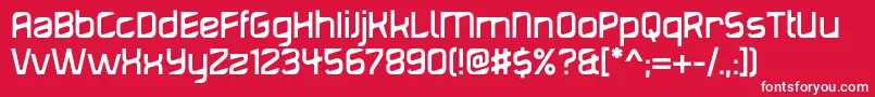 Diagond Font – White Fonts on Red Background