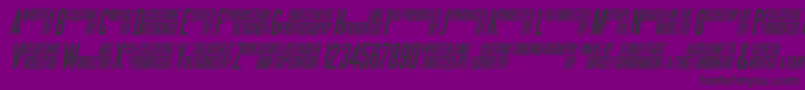 SteeltongsItalic Font – Black Fonts on Purple Background