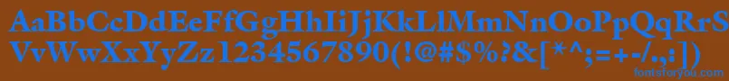 Saiba mais sobre a fonte AcanthusBlackSsiBlack Fonte AcanthusBlackSsiBlack – fontes azuis em um fundo marrom